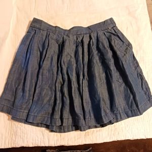 American Eagle Outfitters Denim look Full Flow Mini Length Skirt